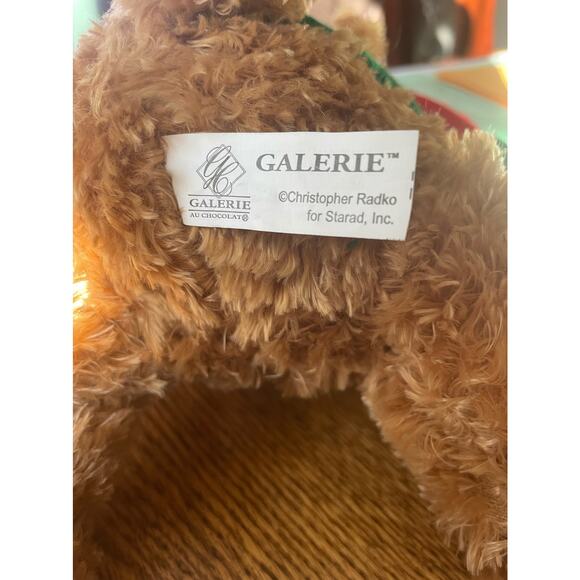 Christopher Radko Rare 2004 Galerie Au Chocolat Christmas Teddy Bear Plush - Picture 8 of 10
